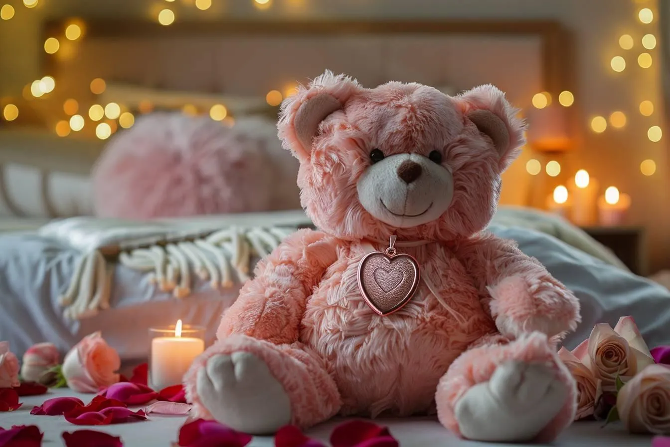 L'ourson rose éternelle : le cadeau romantique parfait pour exprimer un amour durable