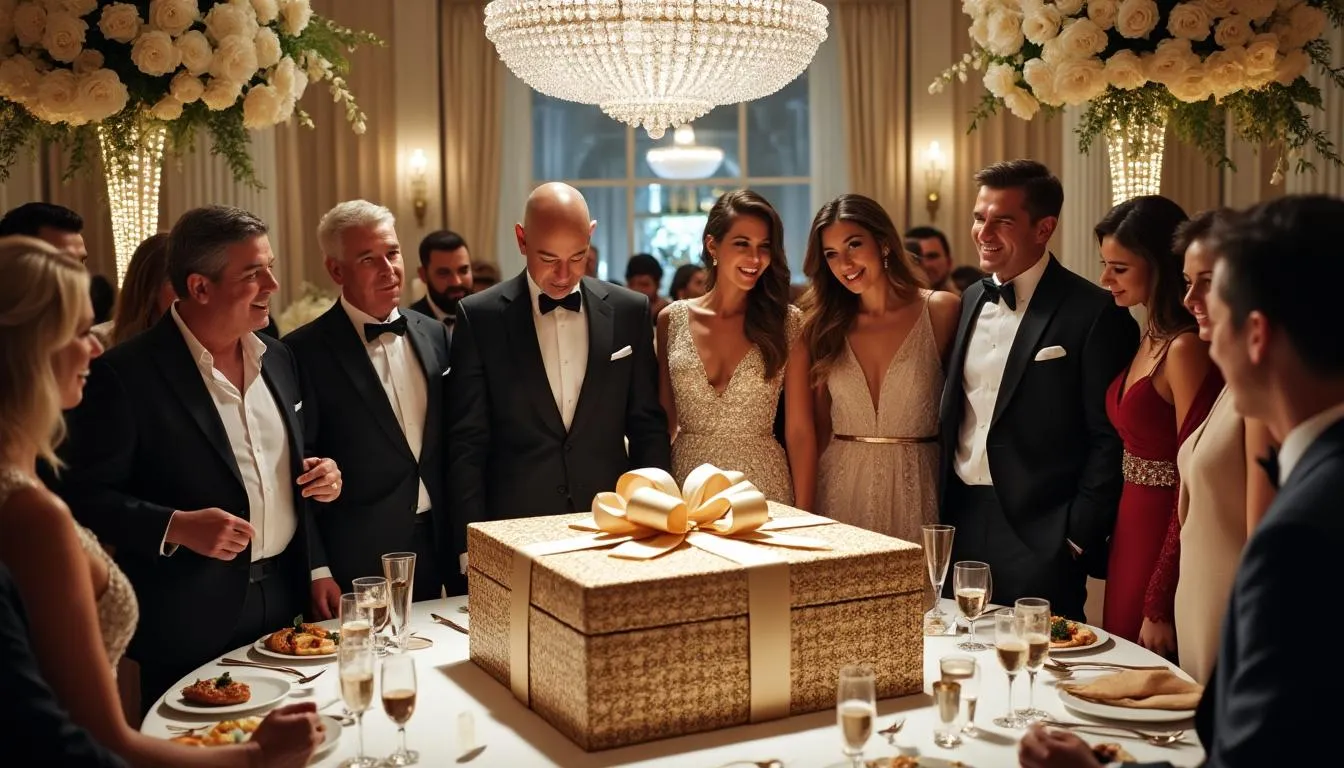 le cadeau somptueux de jeff bezos et lauren sanchez pour leurs invités prestigieux dévoilé