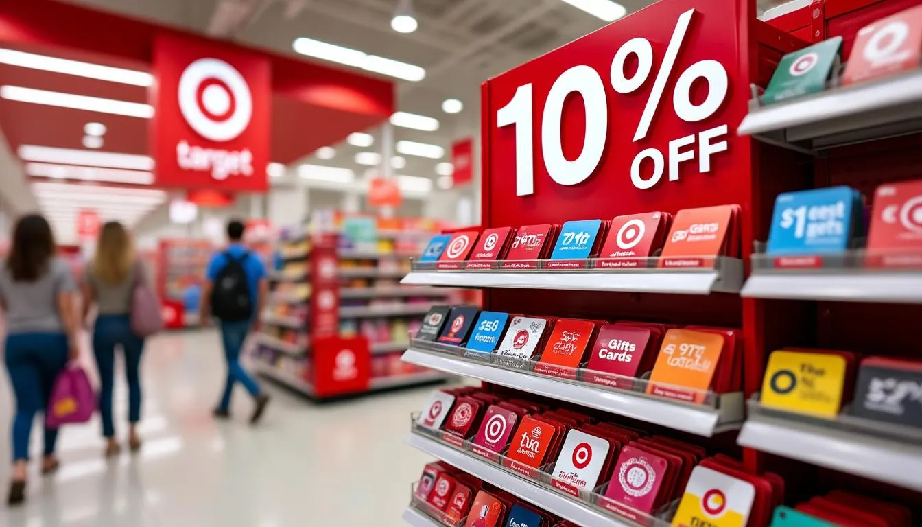 une réduction de 10 % sur les cartes-cadeaux Target la semaine prochaine